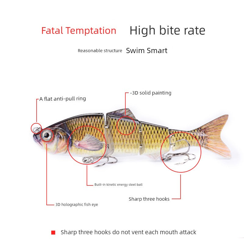 Realistic long swimbait