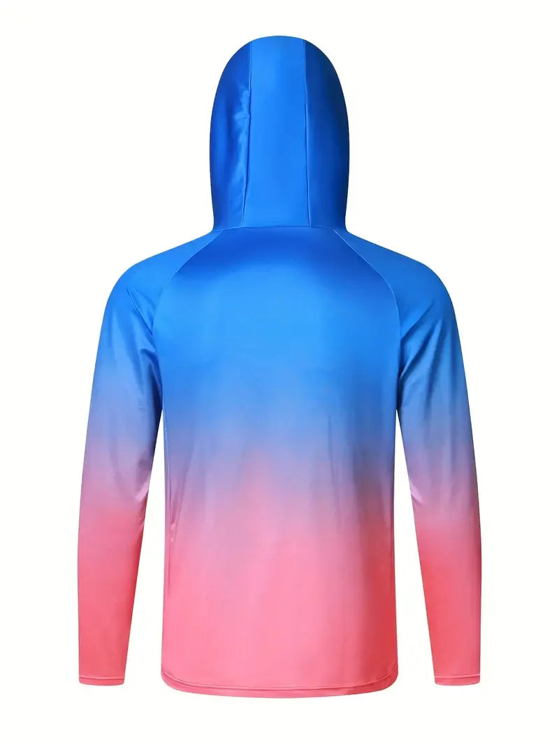 Men's Long Sleeve Fishing Hoodie with Mask