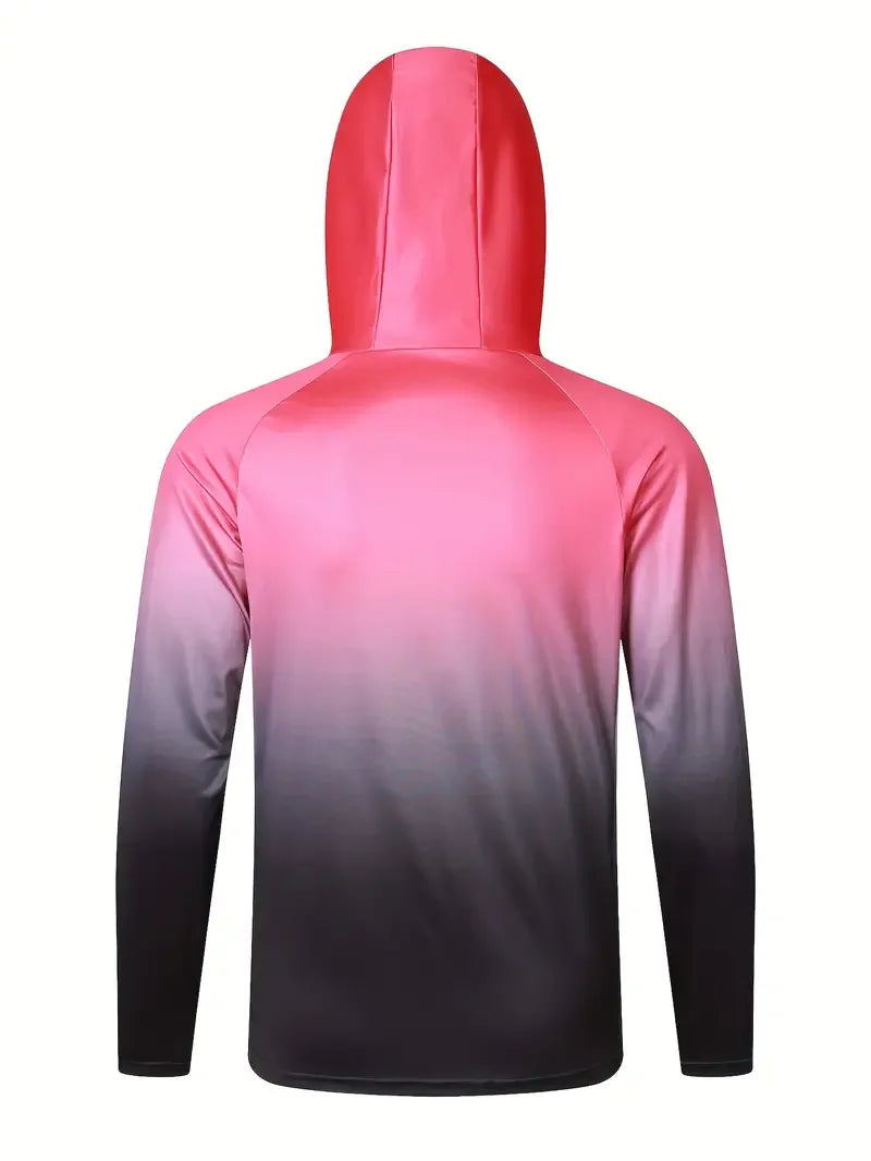 Men's Long Sleeve Fishing Hoodie with Mask