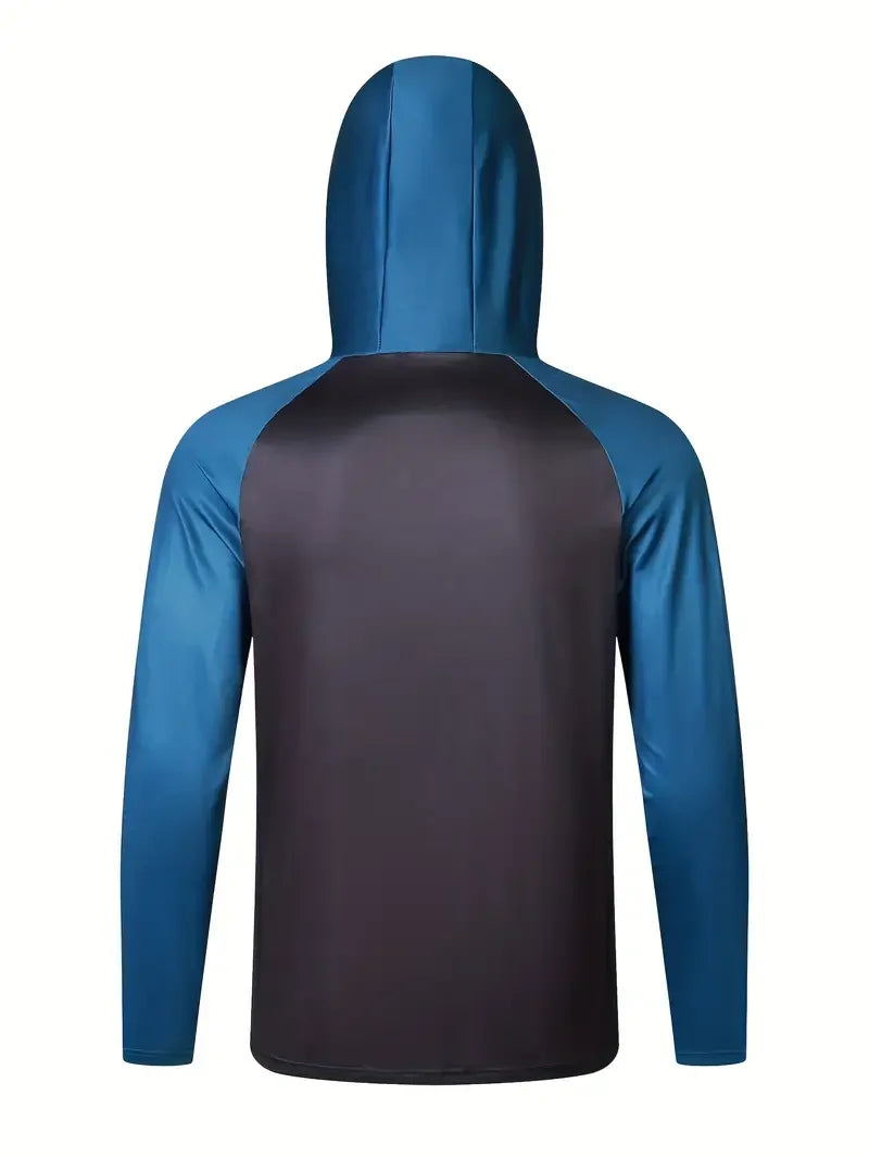 Men's Long Sleeve Fishing Hoodie with Mask